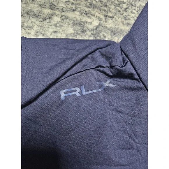 Ralph Lauren RLX Golf Jacket Men's XL Navy Blue Full Zip back zip